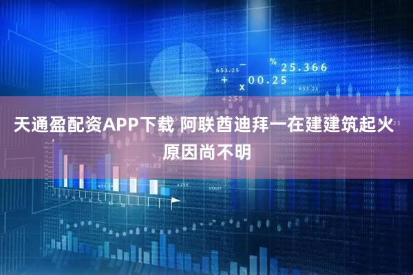 天通盈配资APP下载 阿联酋迪拜一在建建筑起火 原因尚不明